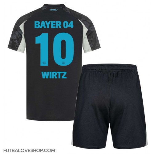 Dres Bayer Leverkusen Florian Wirtz #10 Tretina pre deti 2024-25 Krátky Rukáv (+ trenírky)